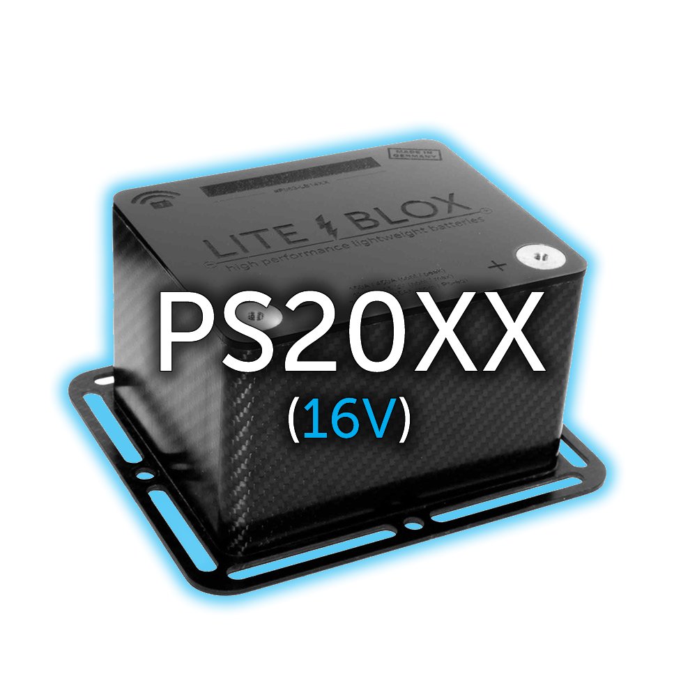 LITE↯BLOX PS20XX 16V leichte Batterie für Dragster & Sprint-Fahrzeuge