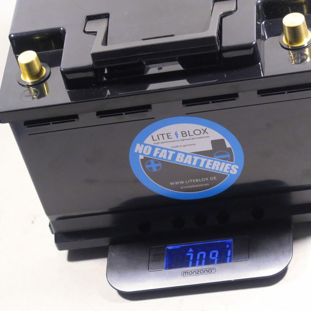 LITEBLOX Batterie Leichtbau LB28XX im CFK Gehäuse (ca. 2,6kg) - Universal