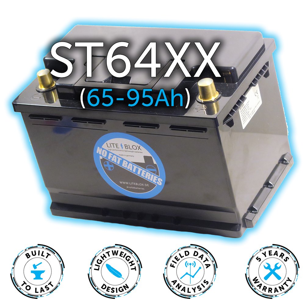 ST64XX – leichte Starter-Batterie Lithium LiFePO4 LFP für KFZ Nutzfahrzeug  Camper Automotive OEM