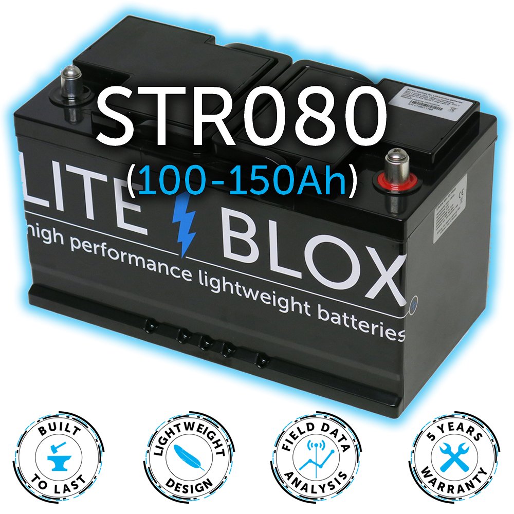 STR080 - leichte Speicher-Batterie Lithium LiFePO4 LFP Camper Van Boot PV  Solar - MADE IN GERMANY