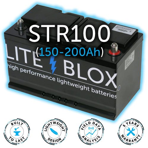 STR080 – leichte Speicher-Batterie Lithium LiFePO4 LFP Camper